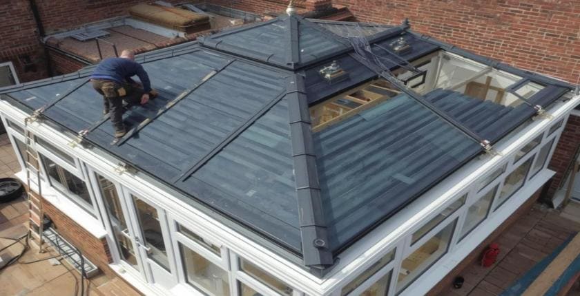 solid conservatory roof